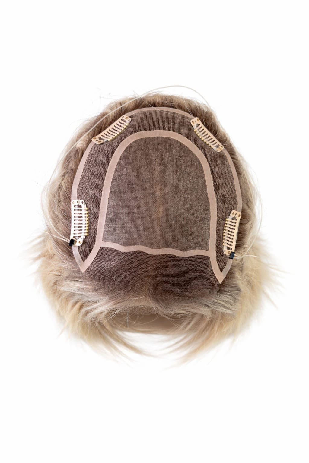 ISLA- LACE FRONT MONO TOPPER- COOL ASH BLONDE MELT- 14"