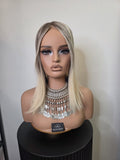 ISLA- LACE FRONT MONO TOPPER- COOL ASH BLONDE MELT- 14"