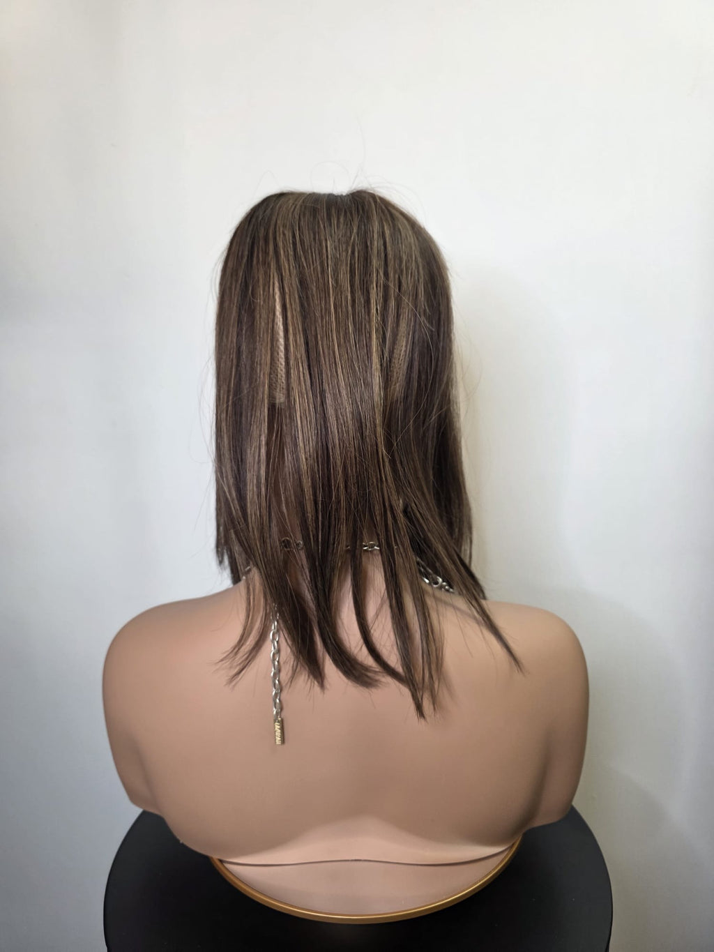 AMARA - FRONT LACE MONOFILAMENT TOPPER- TOASTED CHESTNUT- 14 INCH
