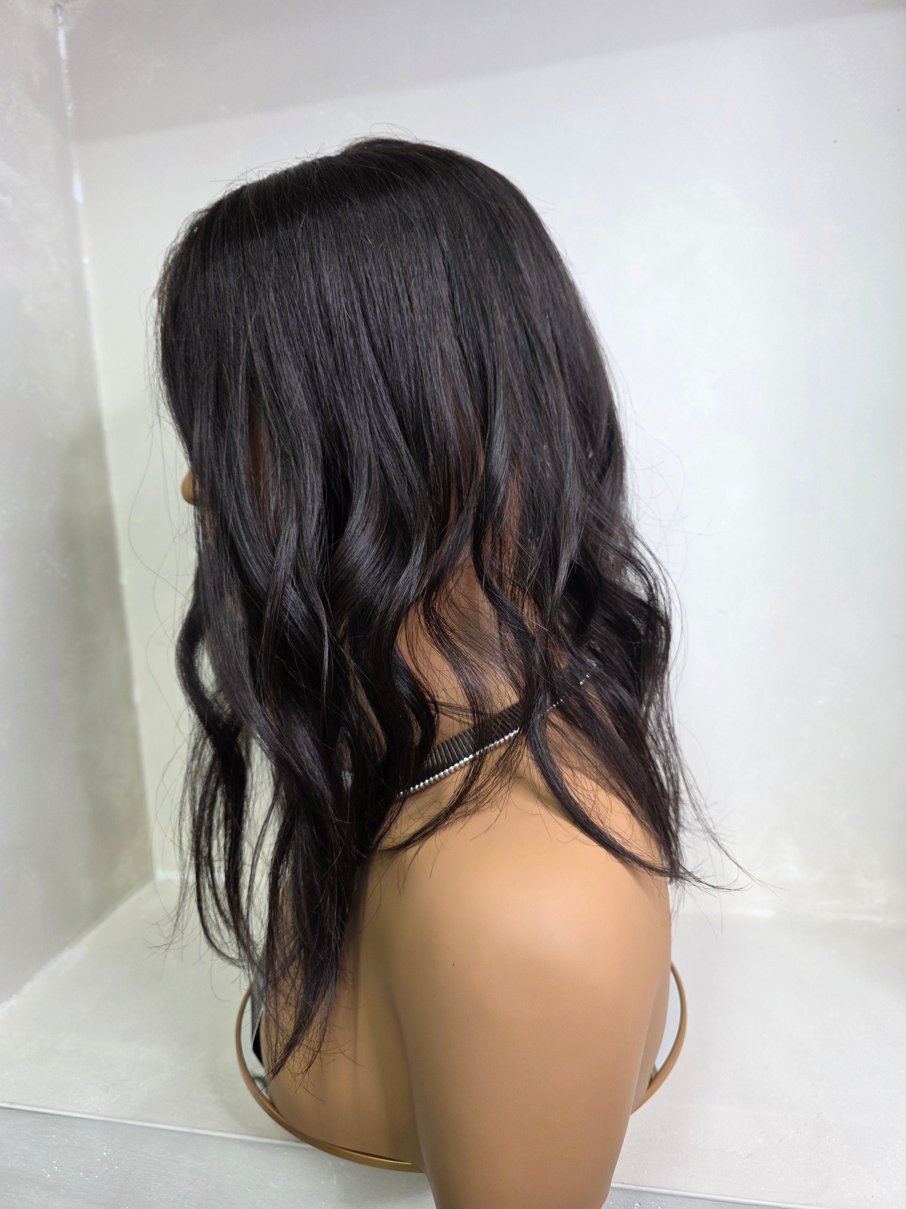 ALYSSA | 14” DARK BRUNETTE TOPPER 🤎