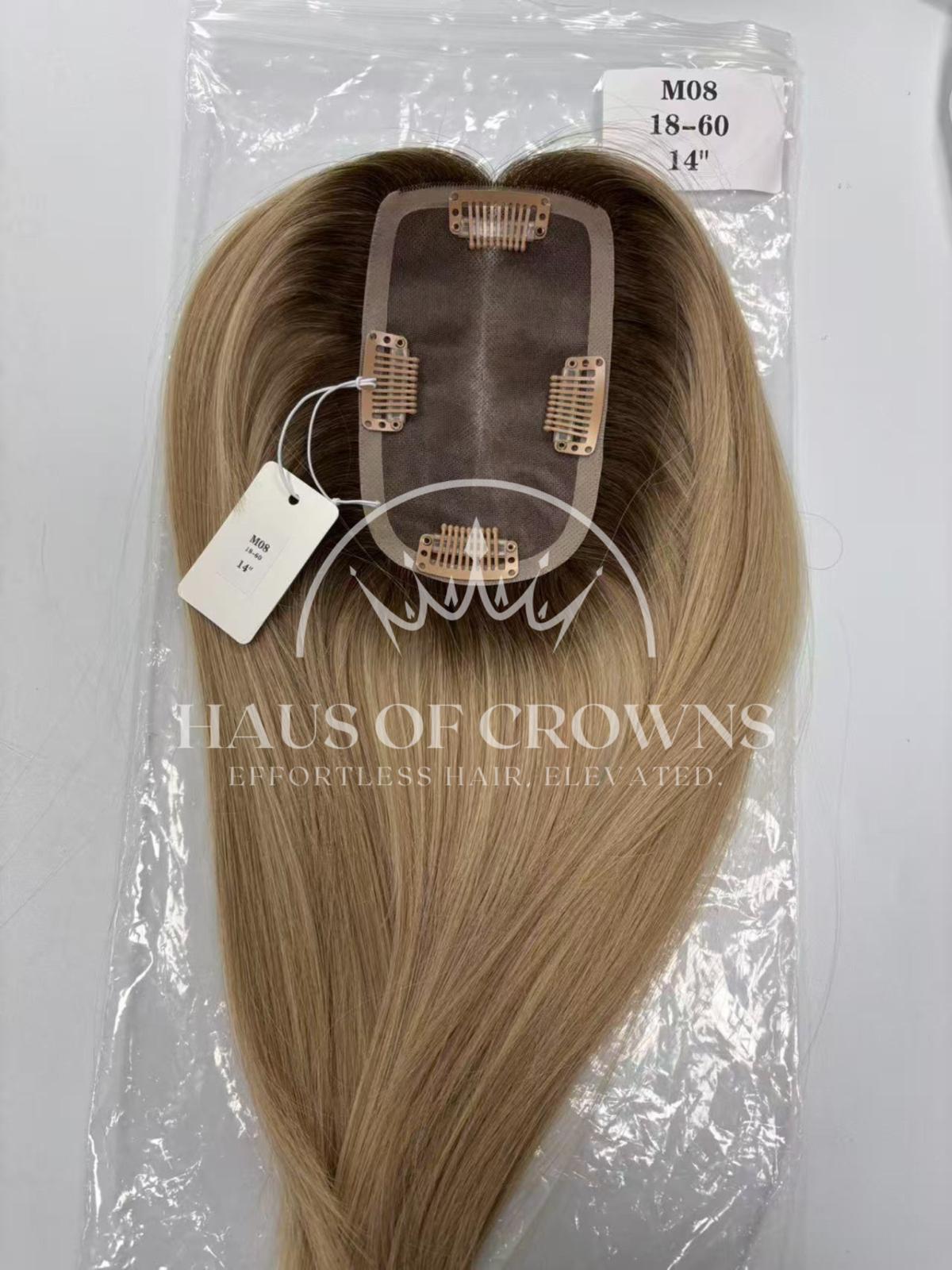 Golden Caramel Melt | 3x5 Monofilament Topper – 18”