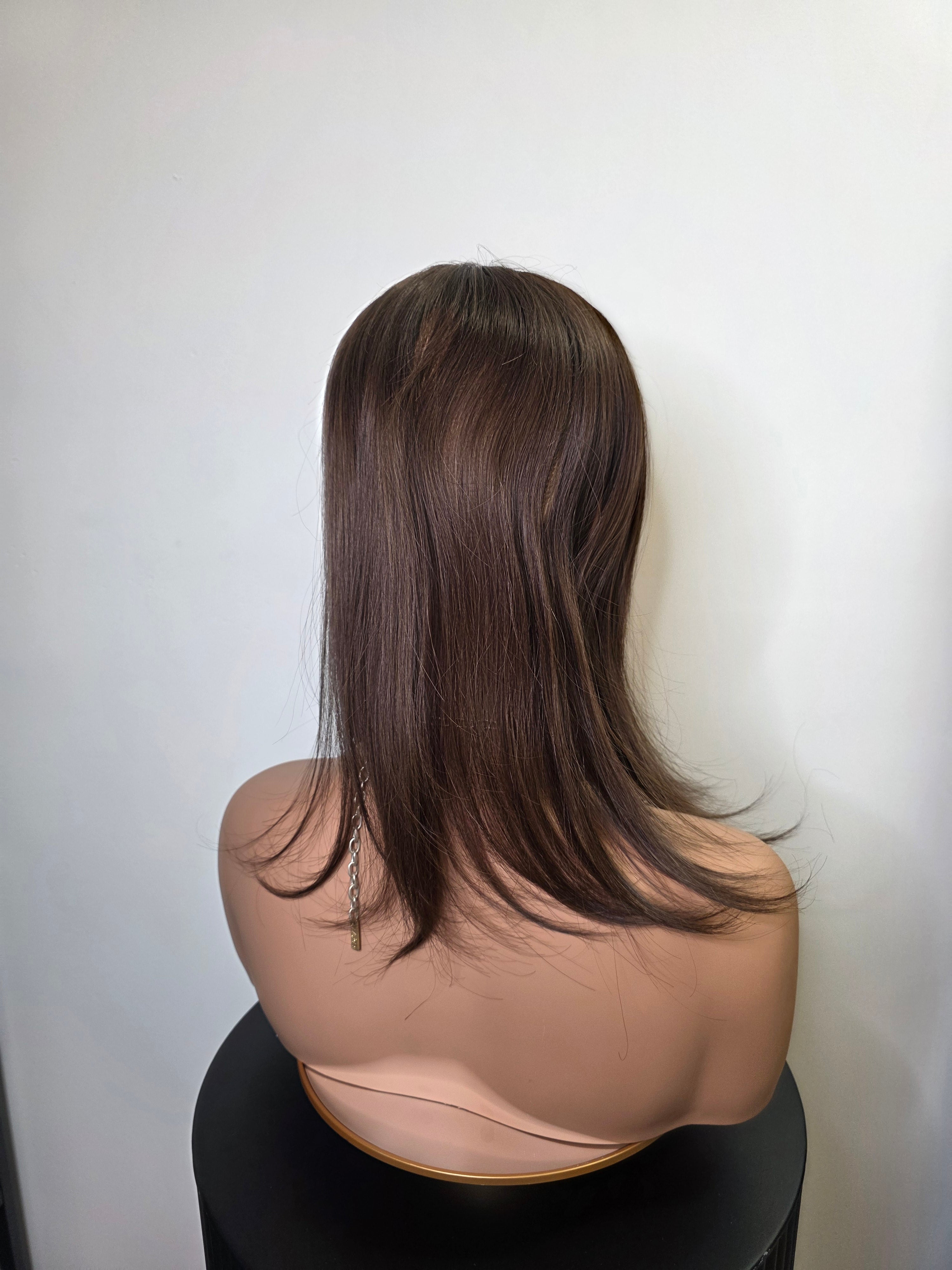 Giselle| Chestnut Silk Brown | 5x6 Full Lace Topper – 16"